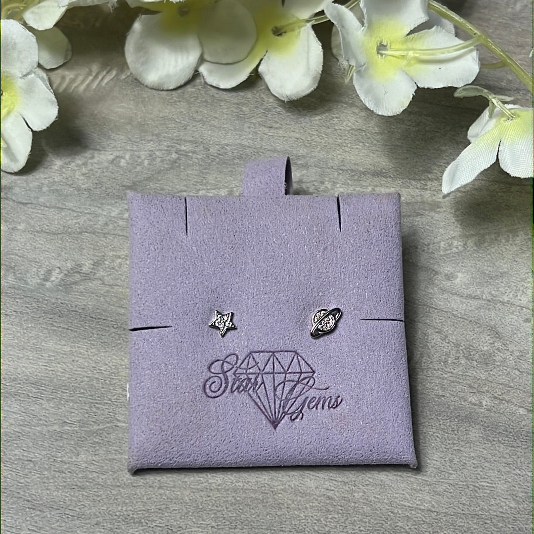 Star & Planet Sterling Studs Earrings