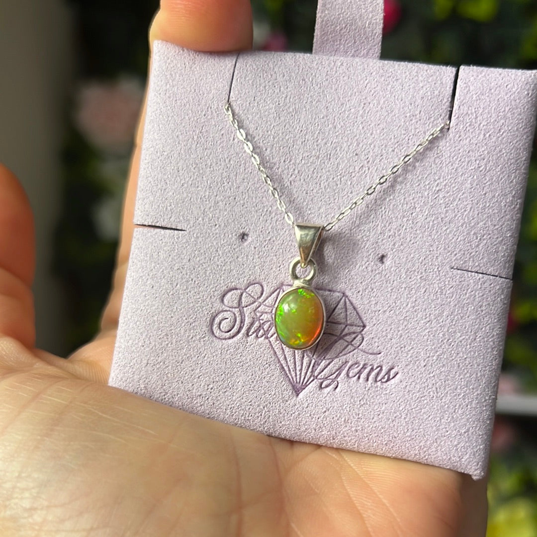 Ethiopian Opal 925 Sterling Pendant