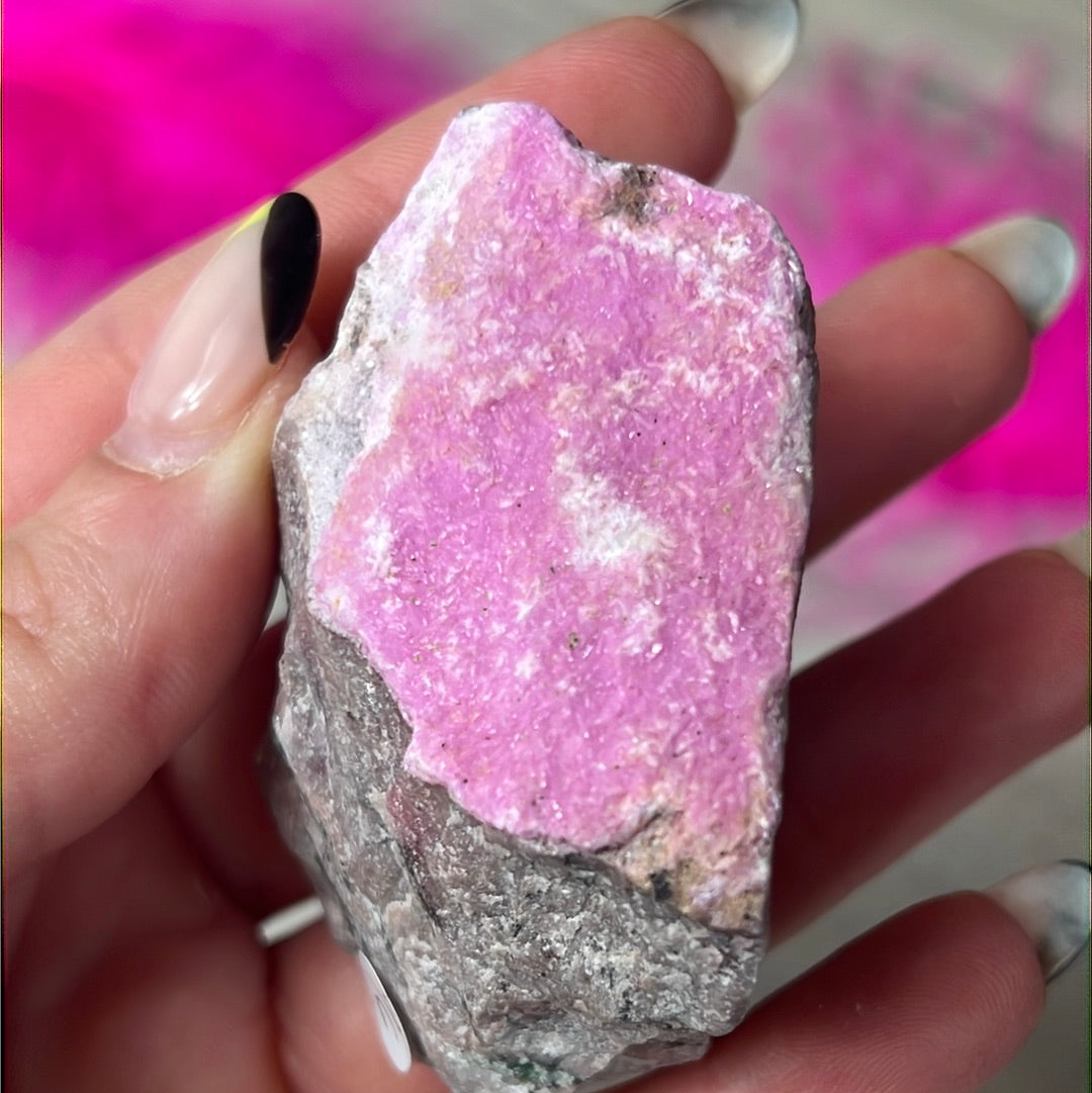 Cobaltoan Calcite Specimen Raw