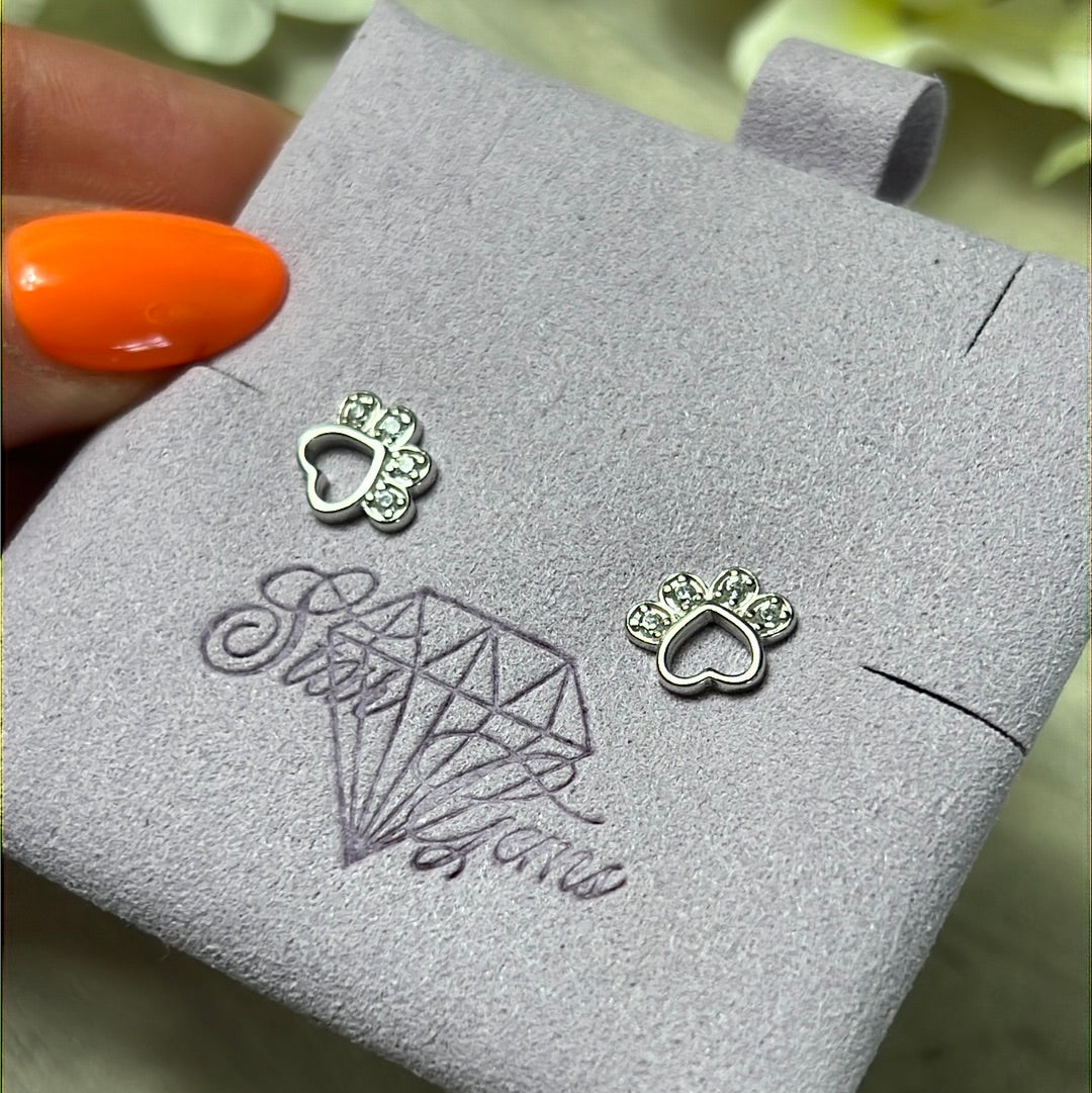 Paw Studs 925 Sterling Silver Earrings