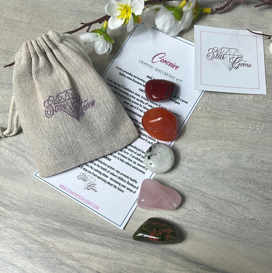 Starcrystalgems - Conceive Fertility Tumblestone Kit