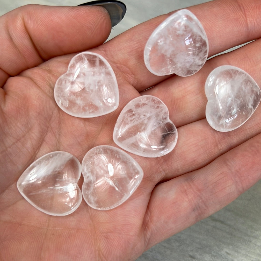 Clear Quartz Heart - Small A Grade