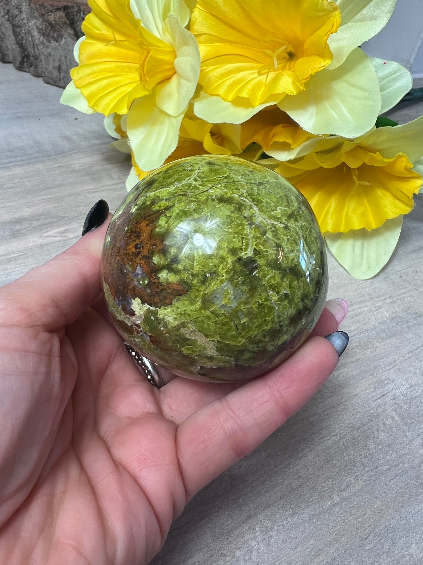 Green Opal Sphere