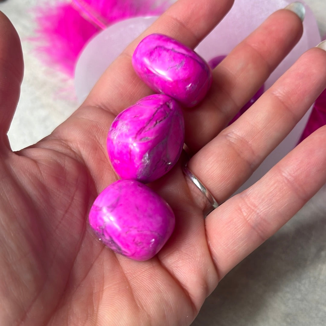 Pink Howlite Tumble Tumblestone