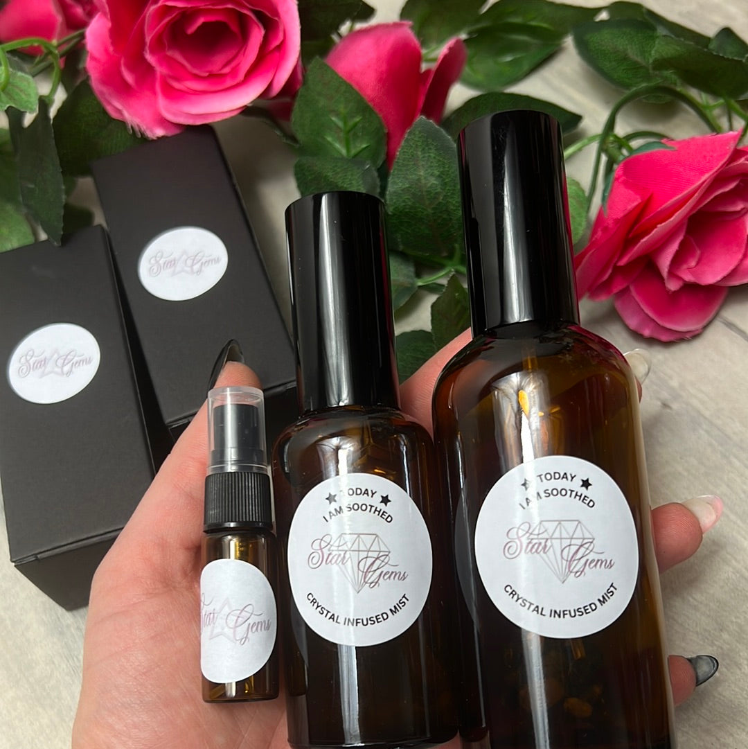 StarCrystalGems - TODAY I am Soothed - Natural Crystal Infused Mist -Dragons Blood Spray
