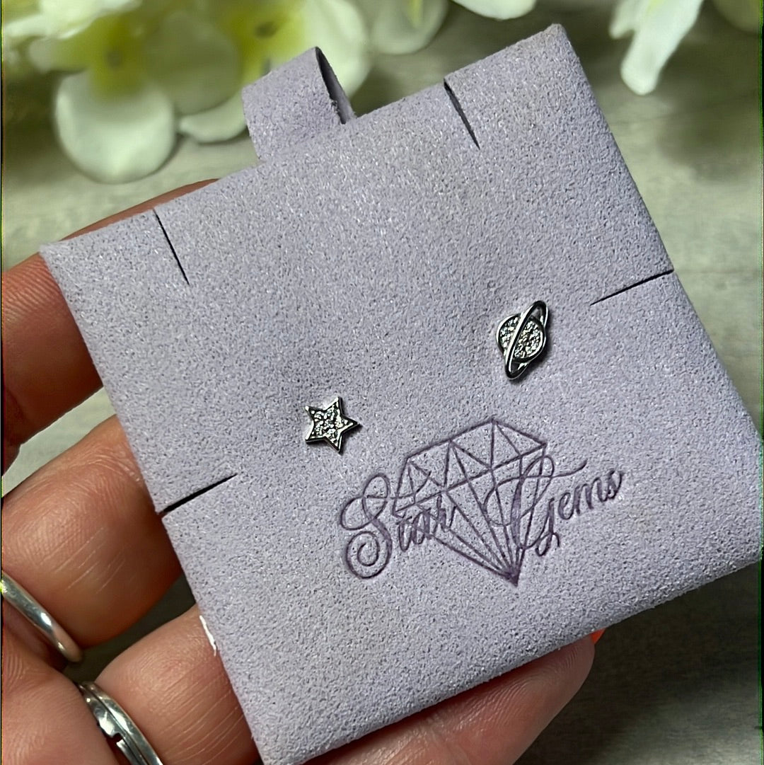 Star & Planet Sterling Studs Earrings