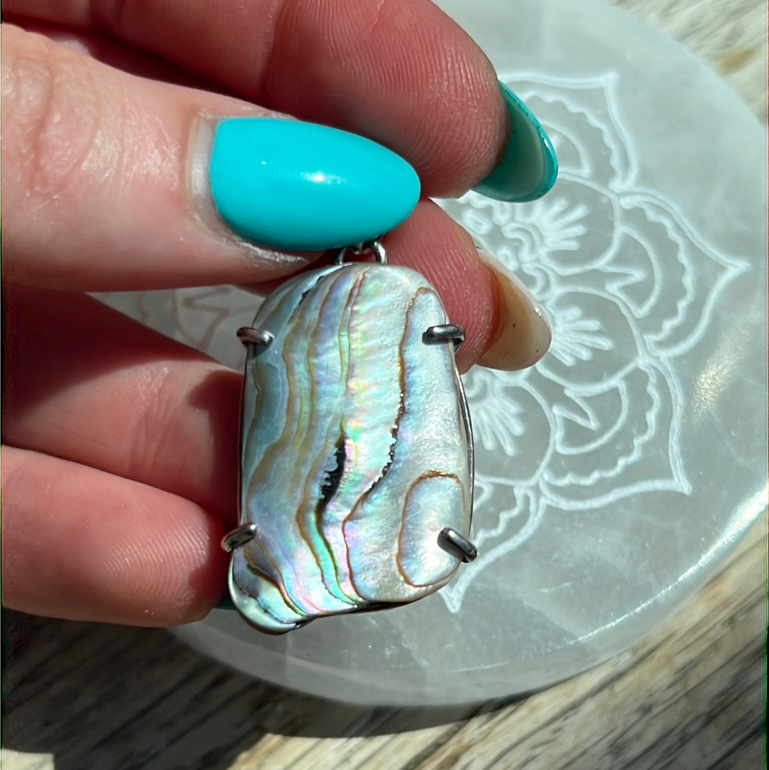 Paua Shell 925 Sterling Pendant