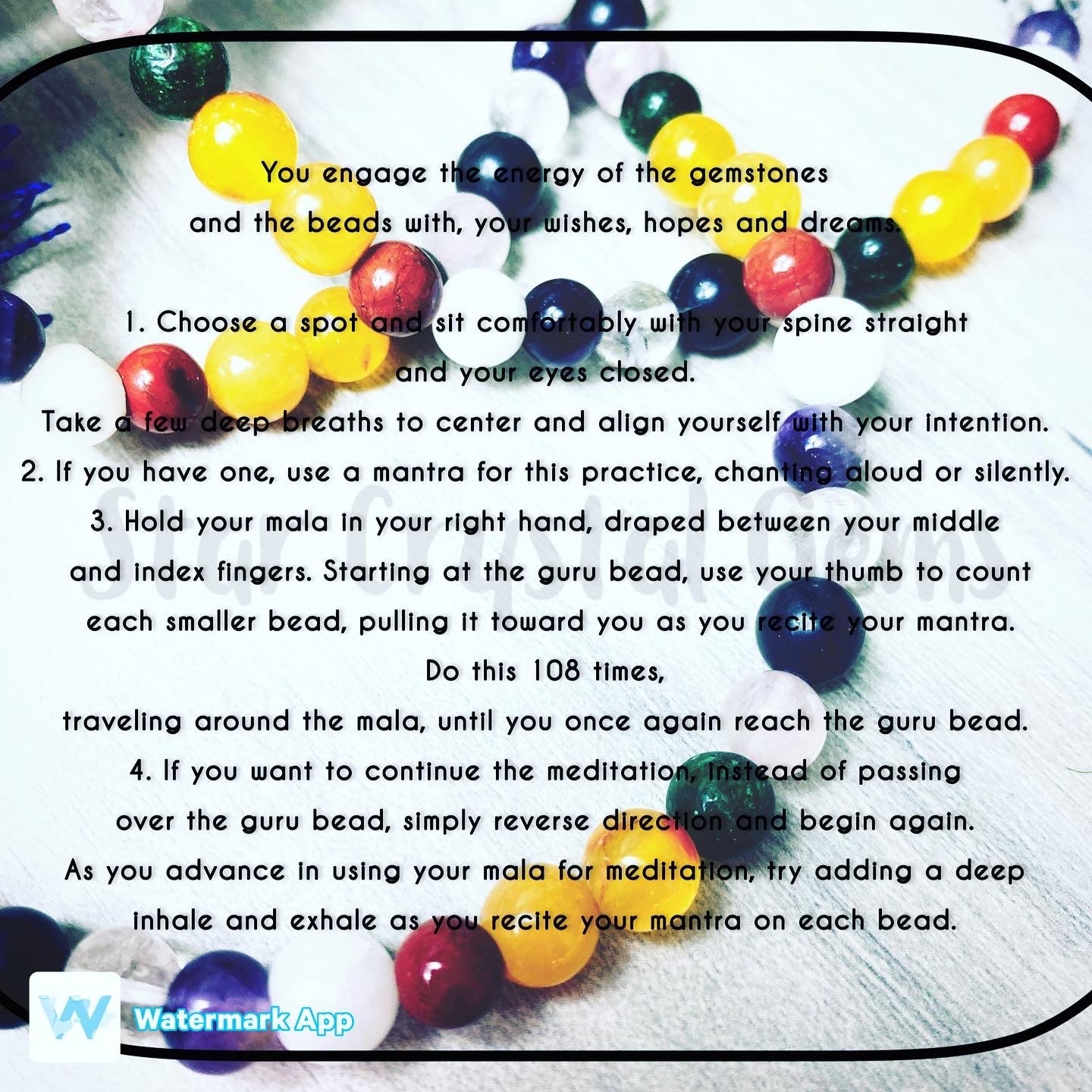 Mala Beads - 108 Bead Strand