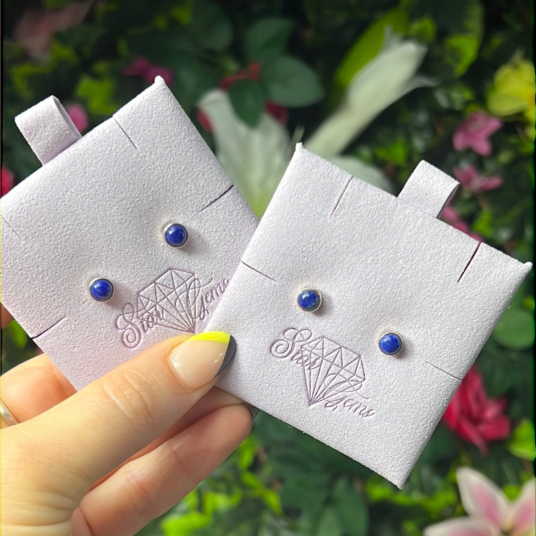 Lapis 925 Sterling Studs