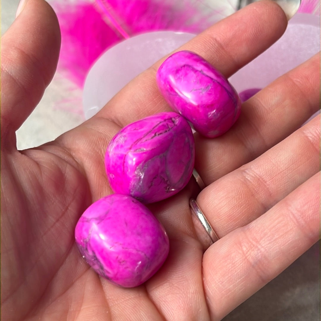 Pink Howlite Tumble Tumblestone