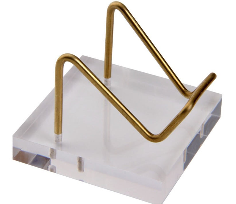 Plastic Perspex Arm Gold Display Stand