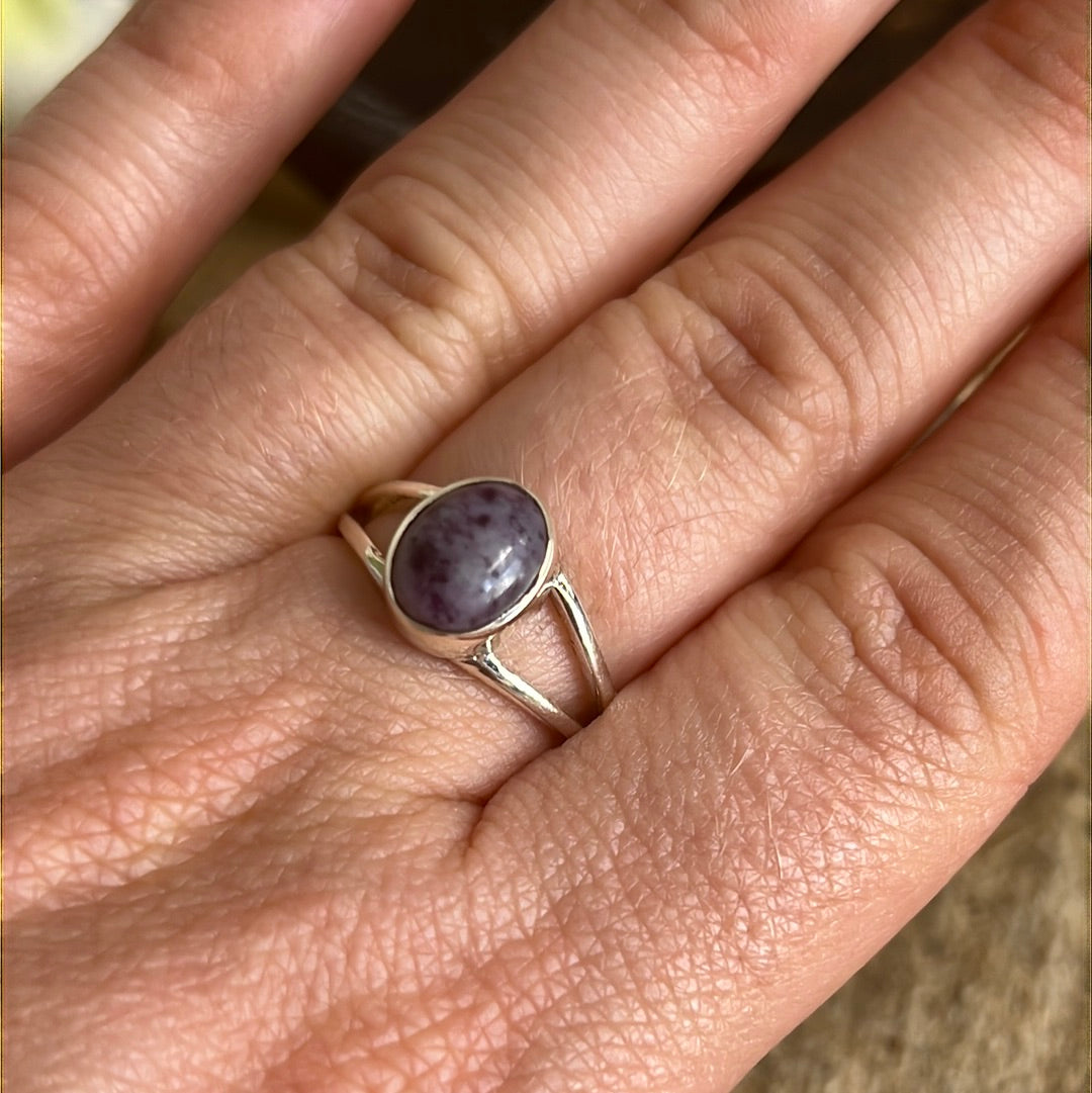 Kammererite 925 Sterling Silver Ring - N 1/2