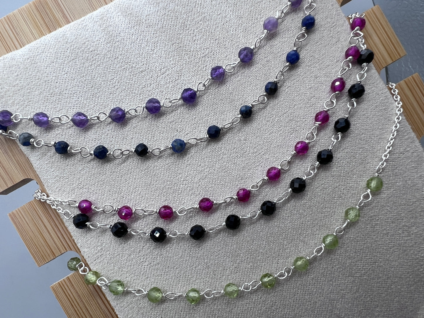 Crystal Twist Anklet - 925 Sterling Silver