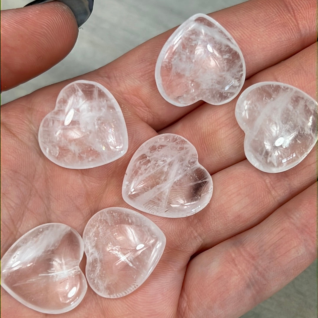 Clear Quartz Heart - Small A Grade