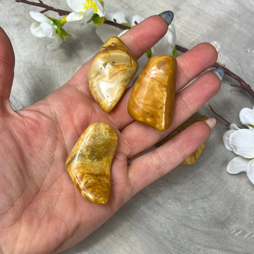 Large Yellow Jasper Tumble Tumblestone