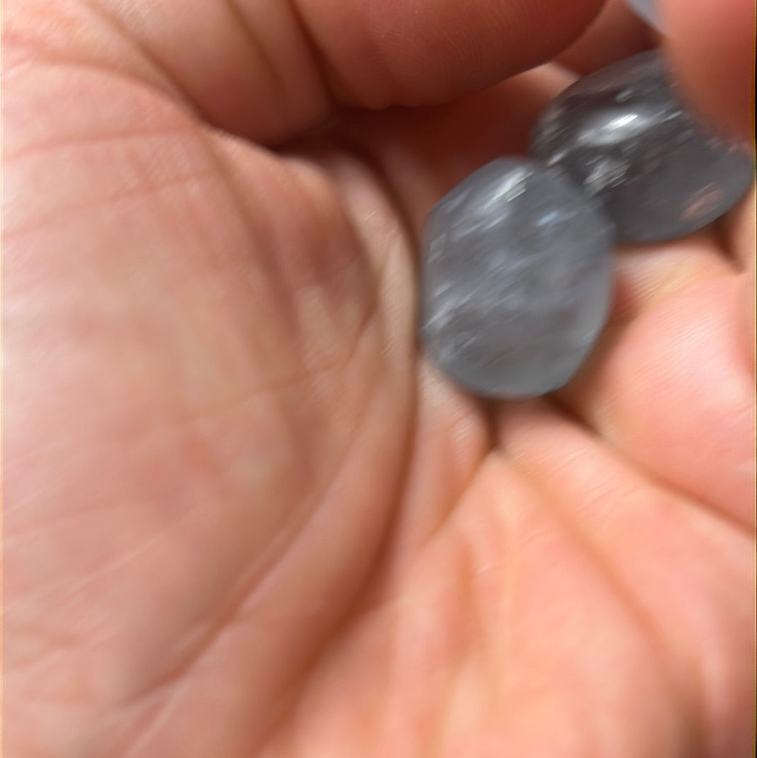 Celestite tumble tumblestone - rare
