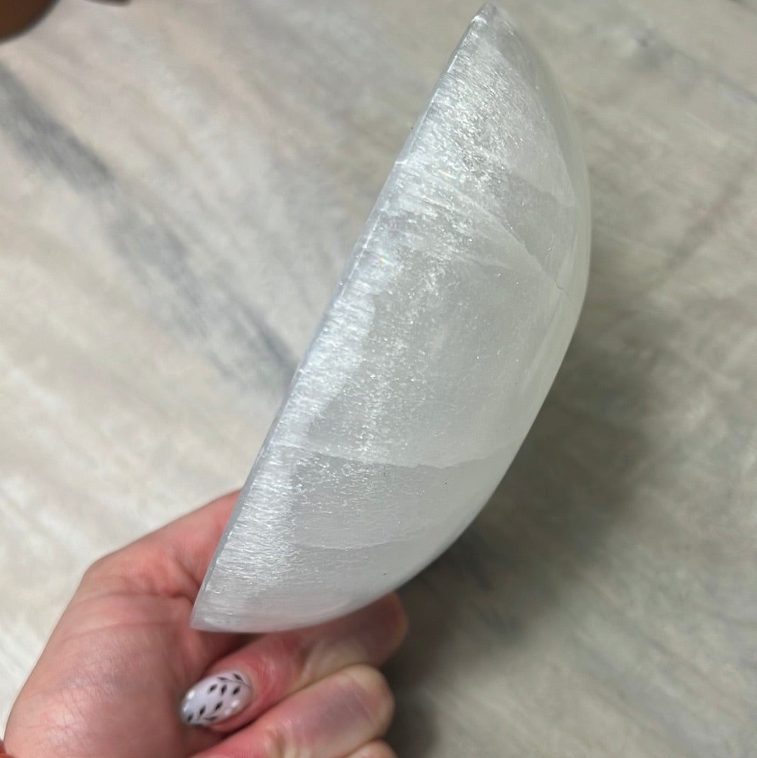 XL Round Selenite Charge Charging Bowl