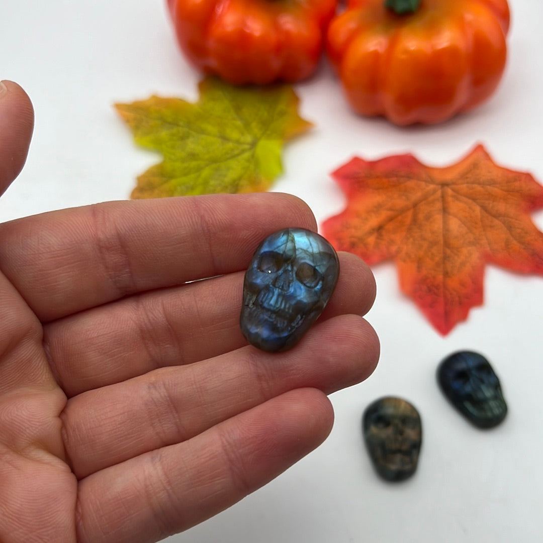 Labradorite Lab Cab Skull