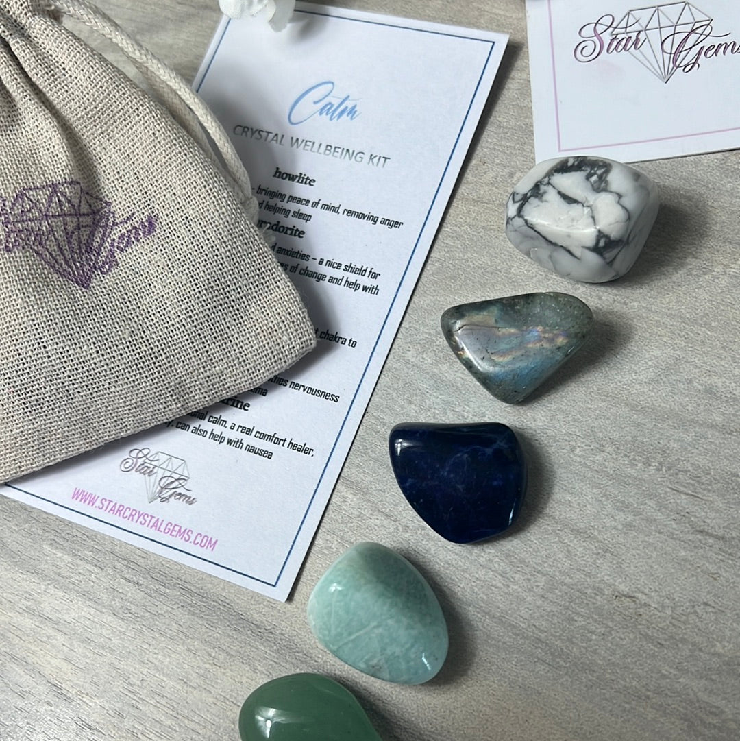 Starcrystalgems - Calm Anxiety Worry - Tumblestone Kit