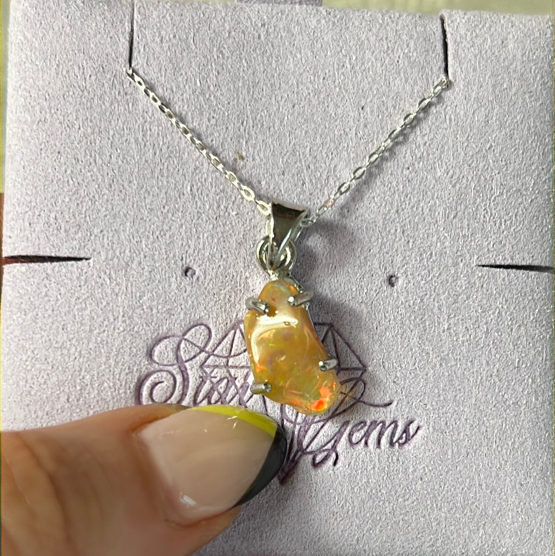 Ethiopian Opal 925 Sterling Pendant
