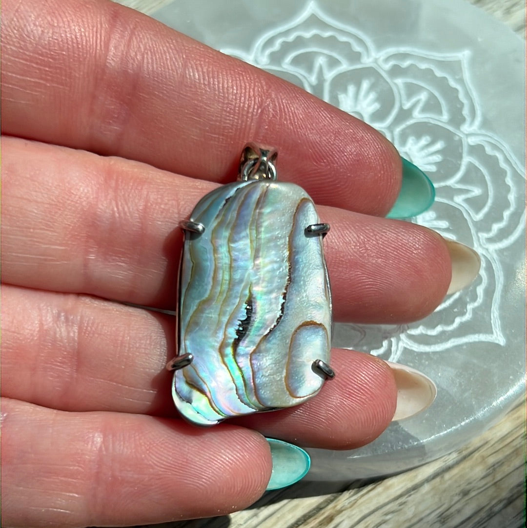 Paua Shell 925 Sterling Pendant