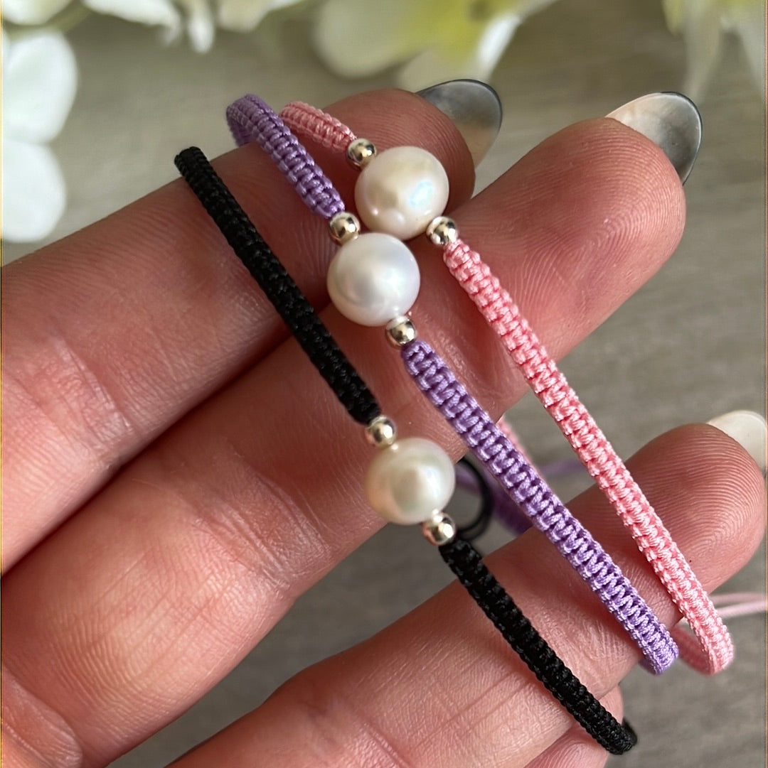 Freshwater Pearl Sterling 925 Silver Adjustable Bracelet