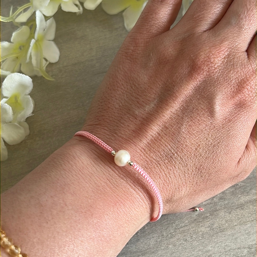 Freshwater Pearl Sterling 925 Silver Adjustable Bracelet