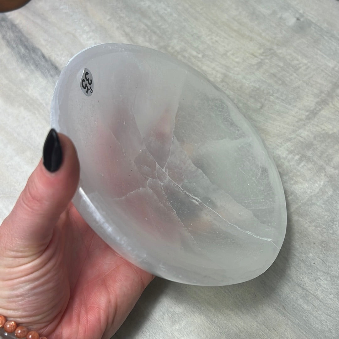 XL Round Selenite Charge Charging Bowl