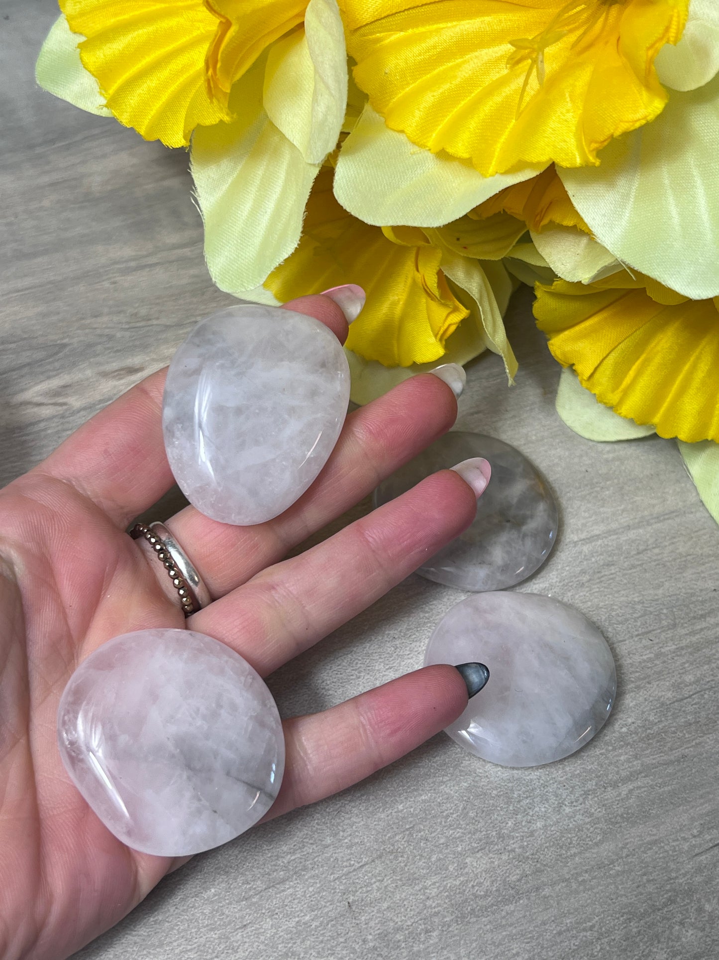 Lunar Rose Palm Stone