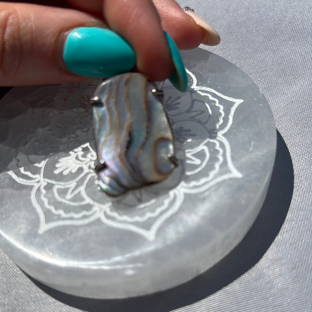 Paua Shell 925 Sterling Pendant