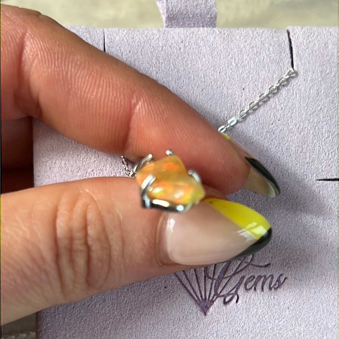 Ethiopian Opal 925 Sterling Pendant