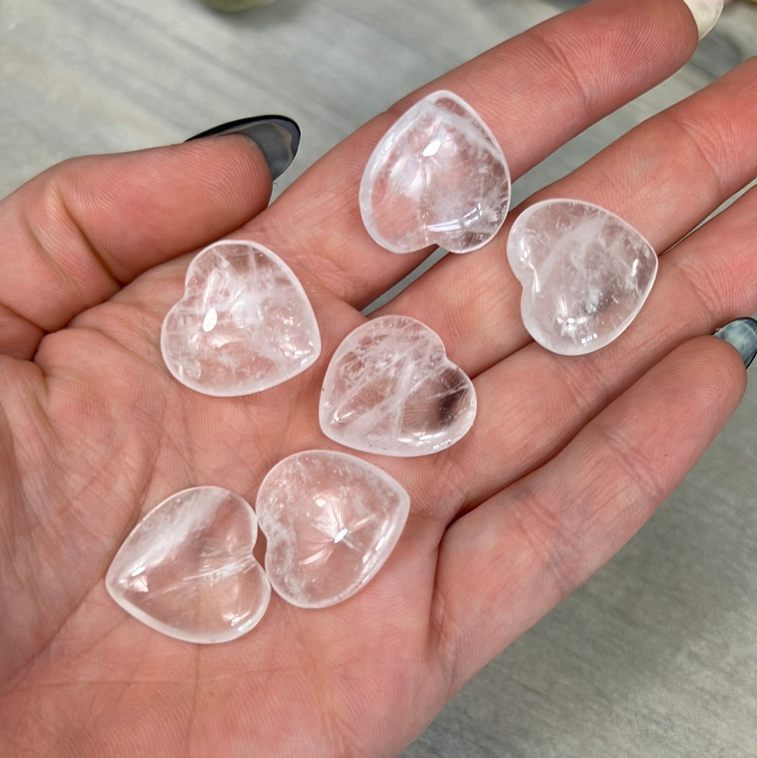 Clear Quartz Heart - Small A Grade