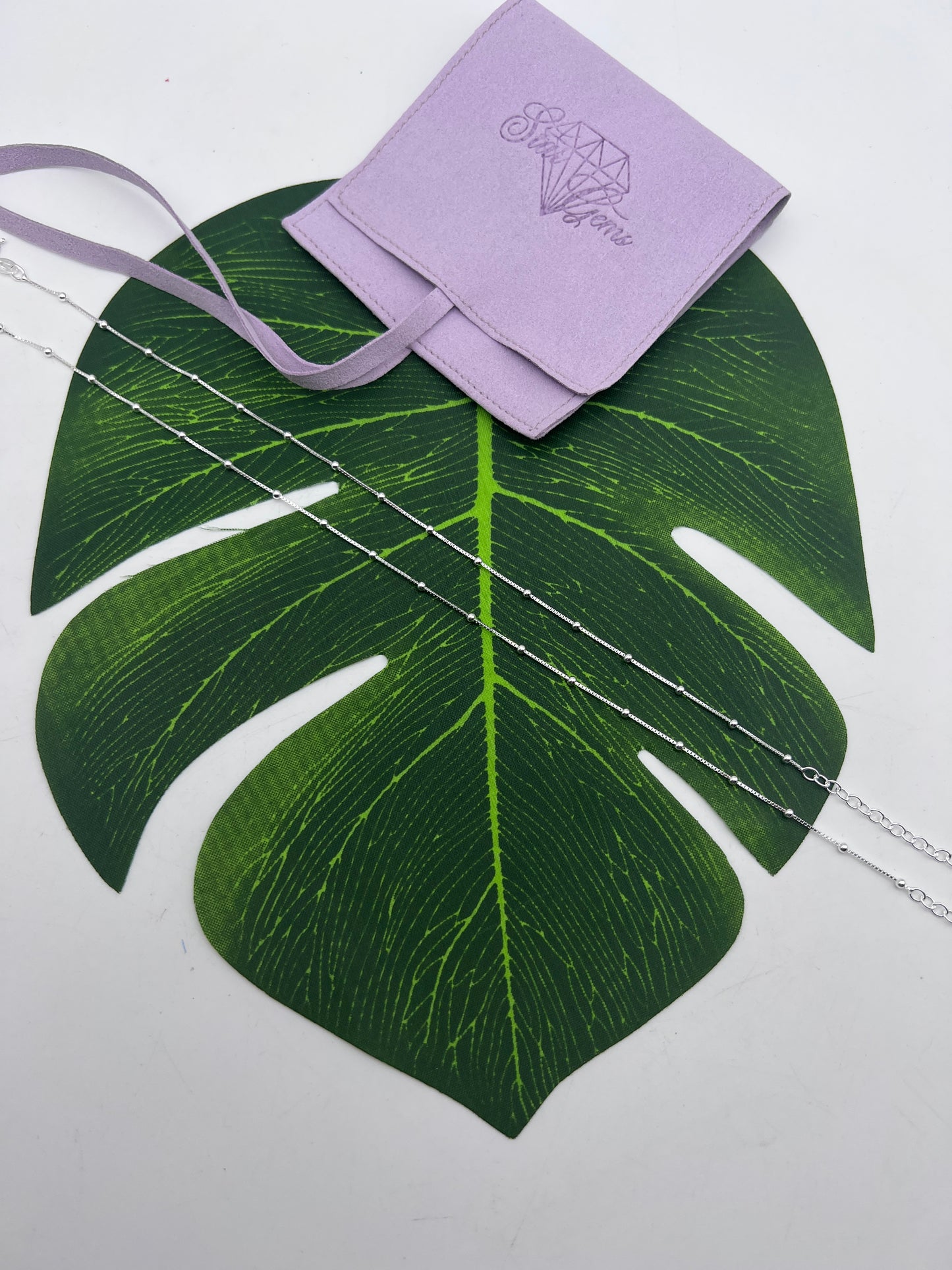 Satellite Anklet - 925 Sterling Silver & 18K Gold