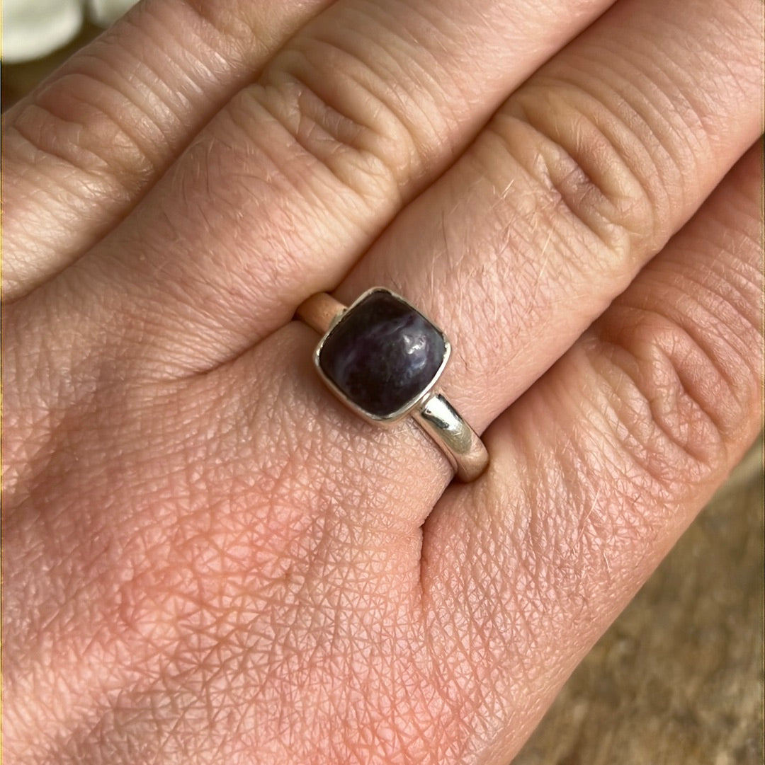 Kammererite 925 Sterling Silver Ring - N 1/2 - O
