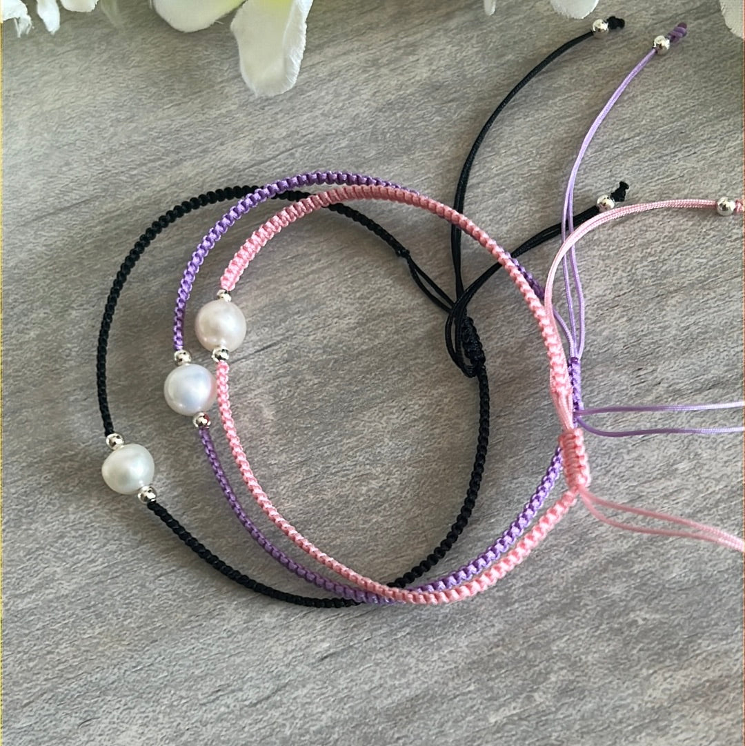 Freshwater Pearl Sterling 925 Silver Adjustable Bracelet