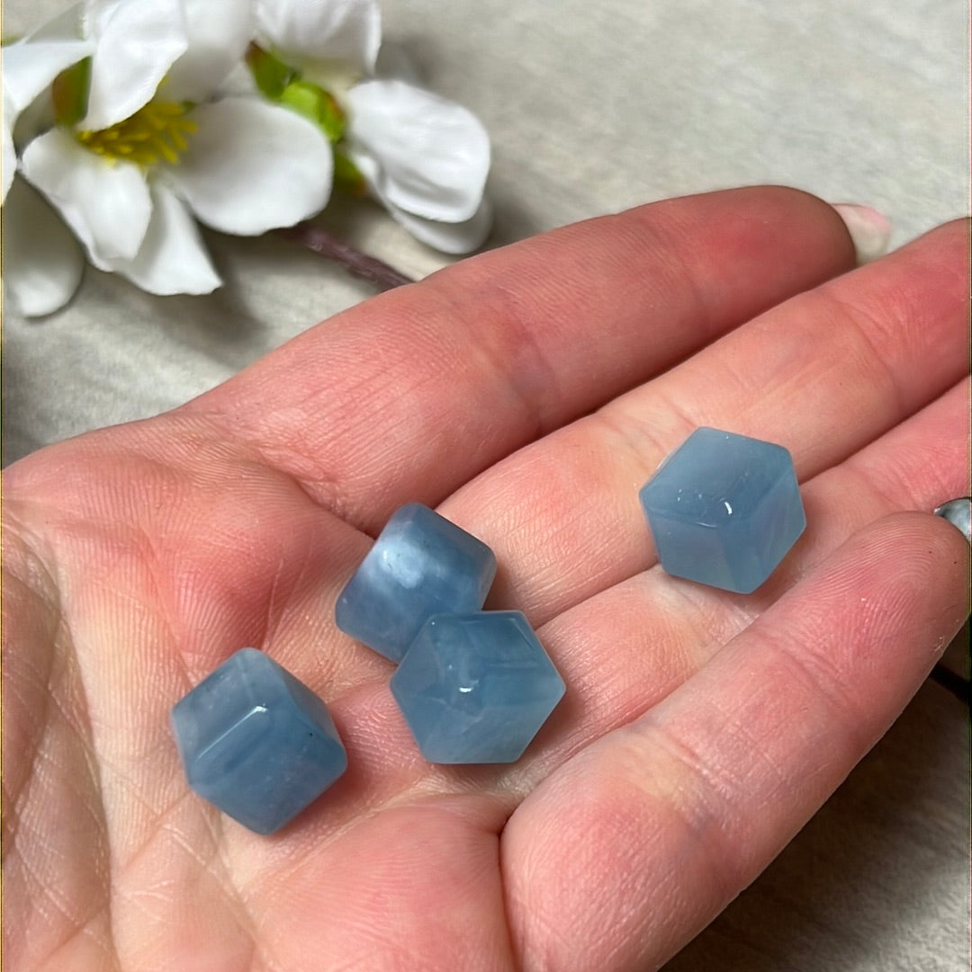 Mini Aquamarine Cube