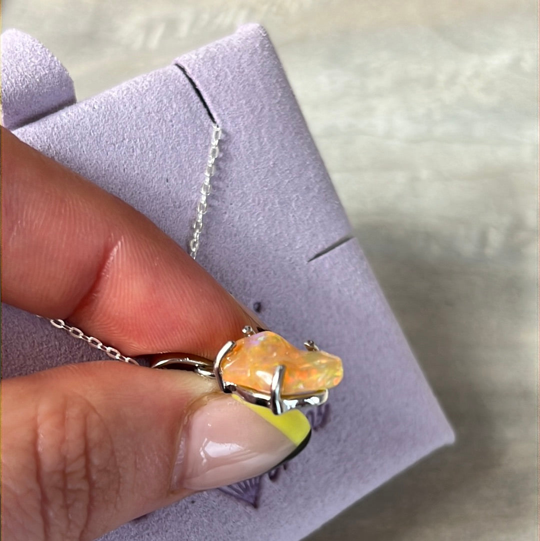 Ethiopian Opal 925 Sterling Pendant