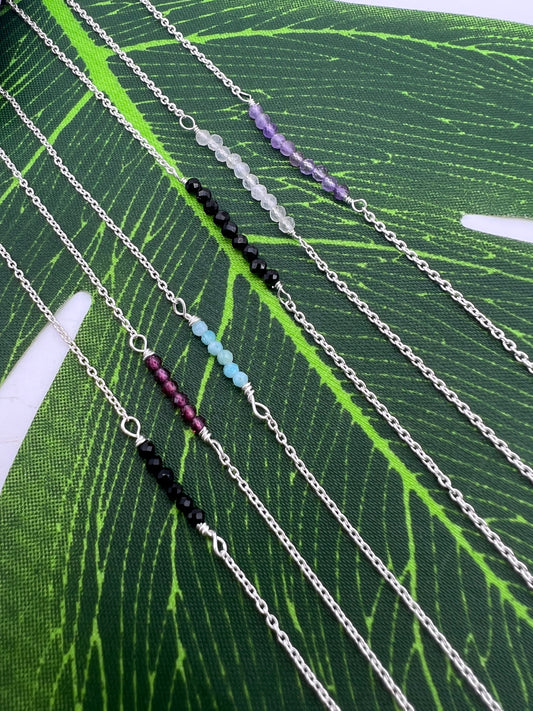 Crystal Diddy Anklet - 925 Sterling Silver