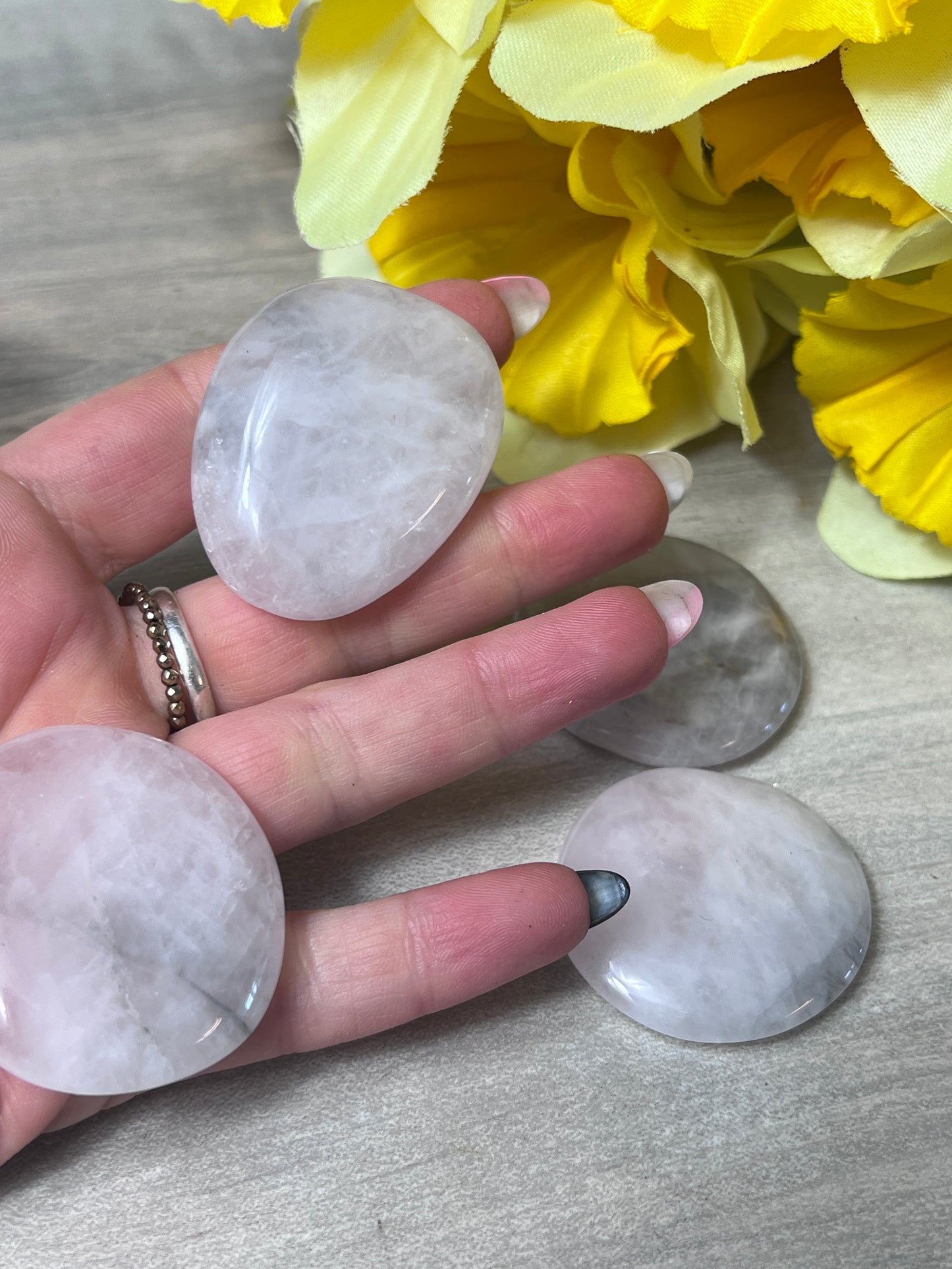 Lunar Rose Palm Stone