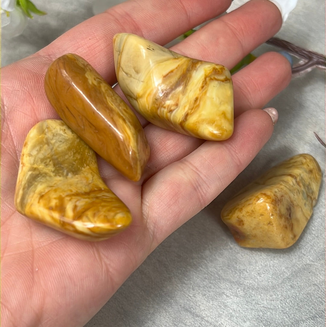 Large Yellow Jasper Tumble Tumblestone