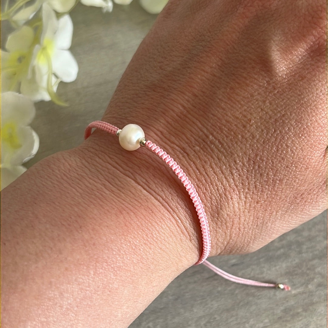 Freshwater Pearl Sterling 925 Silver Adjustable Bracelet
