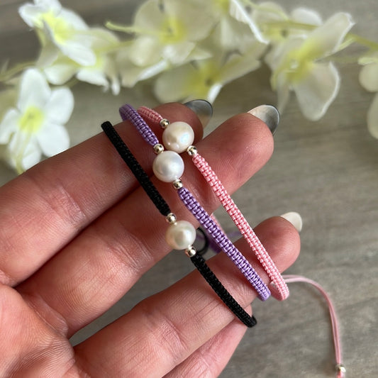 Freshwater Pearl Sterling 925 Silver Adjustable Bracelet