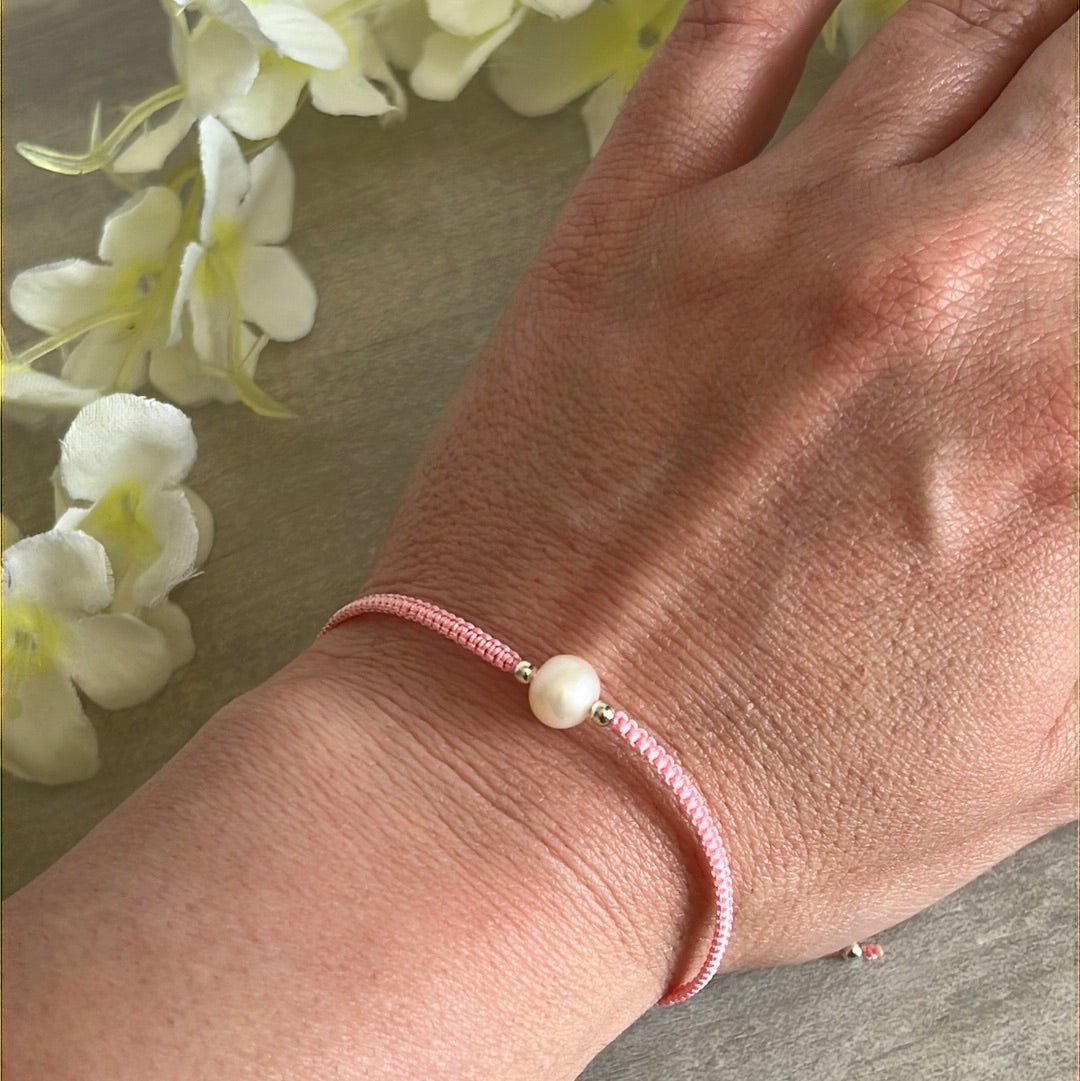 Freshwater Pearl Sterling 925 Silver Adjustable Bracelet