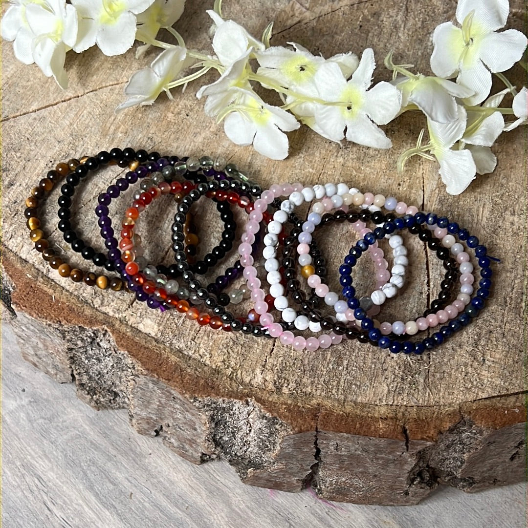 Childrens Kids / Small Delicate - 4mm Bead Bracelet 5/6”