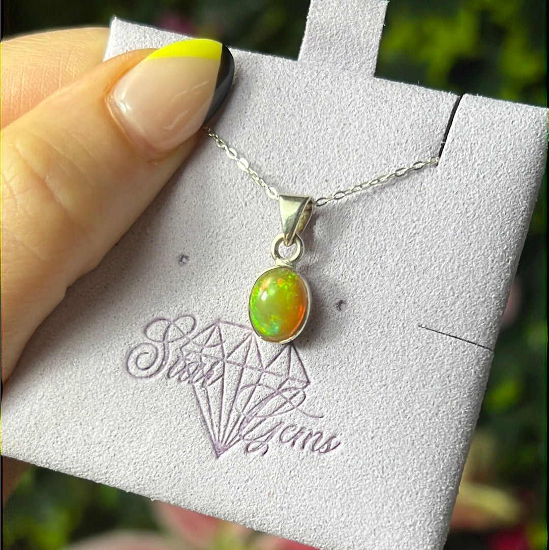 Ethiopian Opal 925 Sterling Pendant
