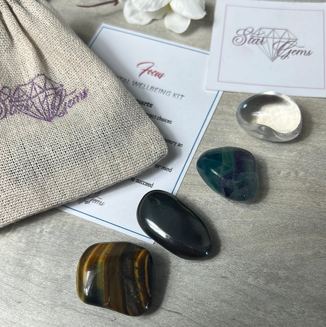 Starcrystalgems - Focus Exam Study Tumblestone Kit
