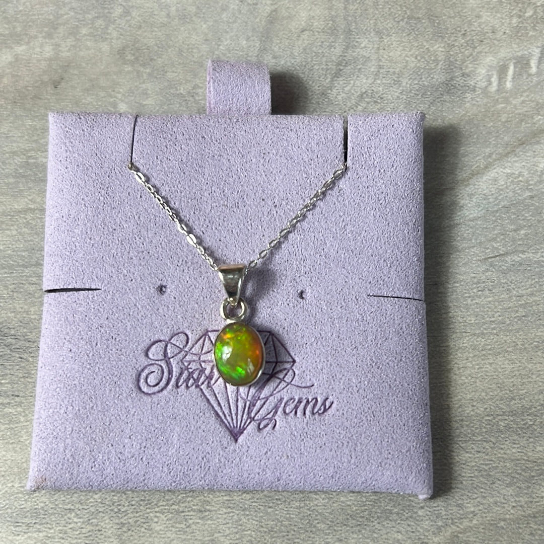 Ethiopian Opal 925 Sterling Pendant