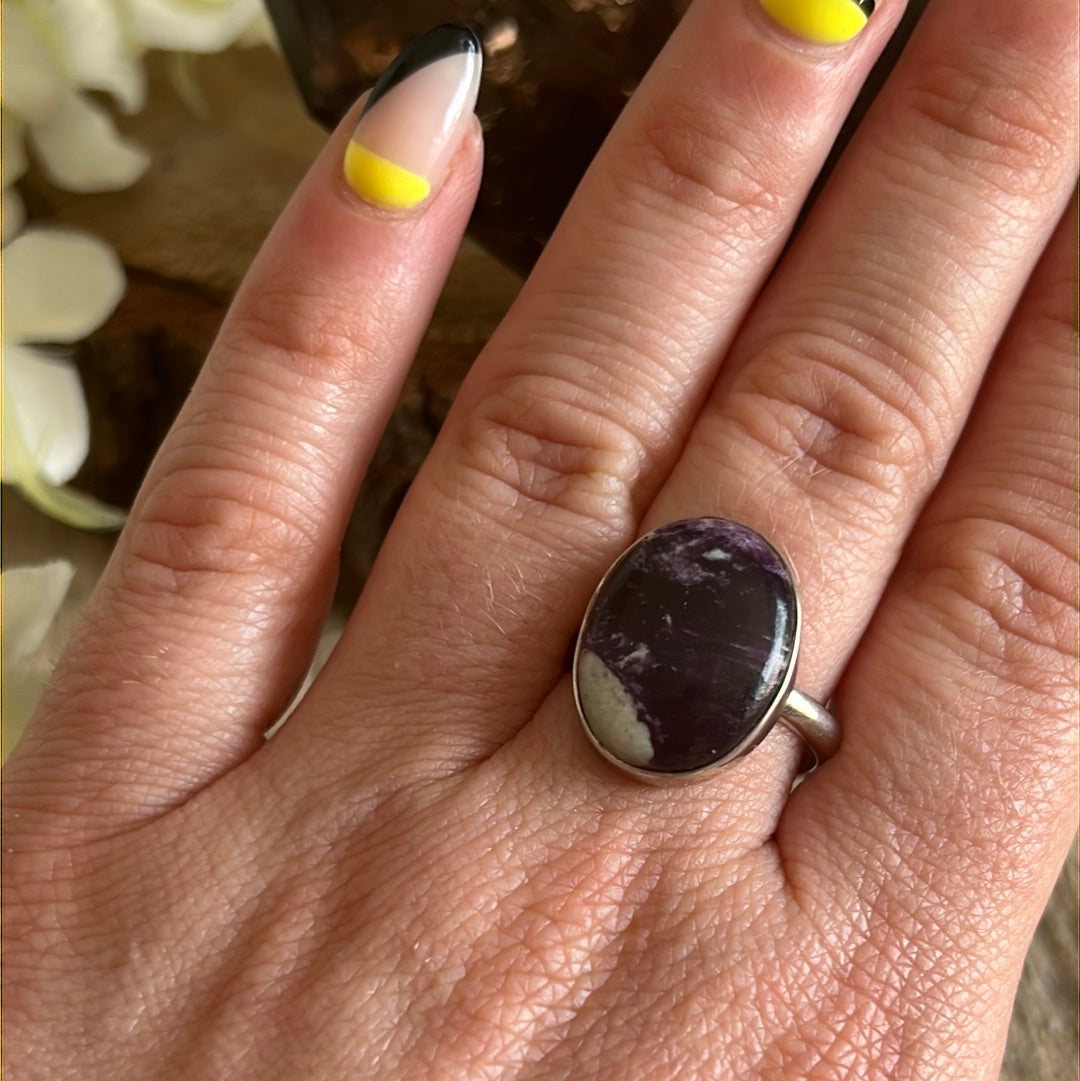 Kammererite 925 Sterling Silver Ring - O 1/2