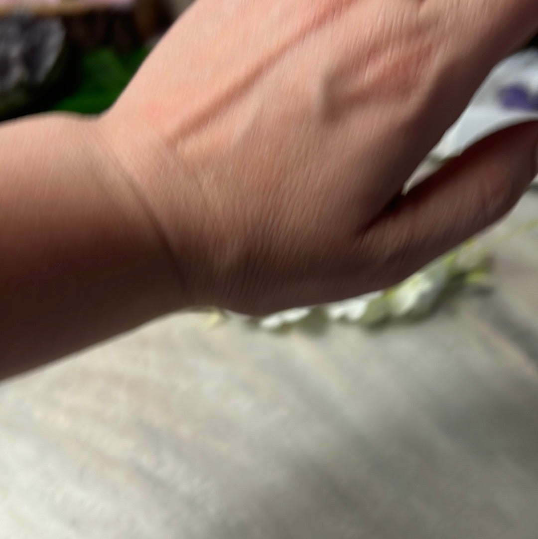 Pink Moonstone 925 Silver Ring -  Size N 1/2