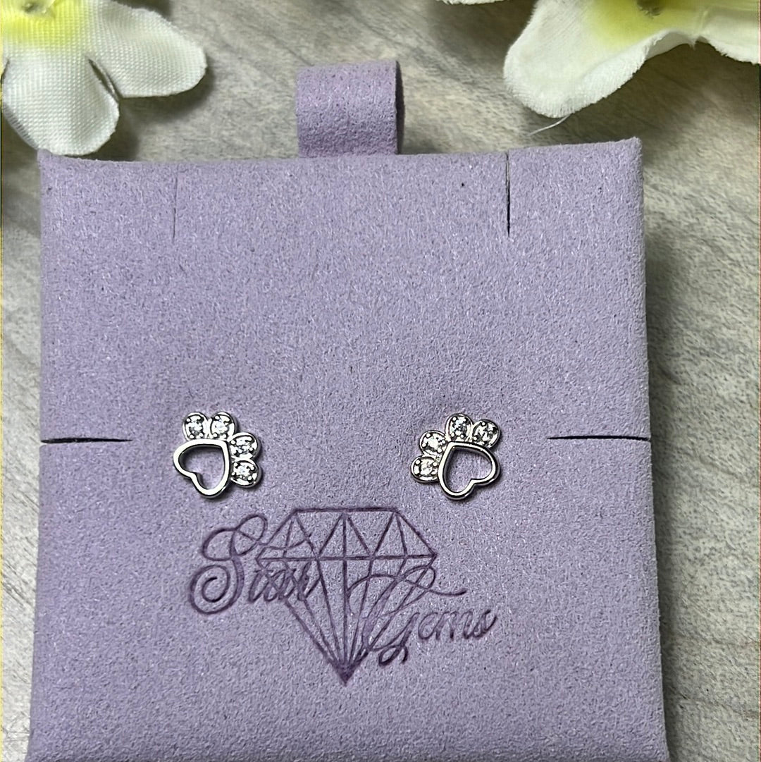 Paw Studs 925 Sterling Silver Earrings